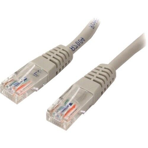 StarTech M45PATCH5GR 5 ft Cat5e Gray Molded RJ45 UTP Cat 5e Patch Cable - 5ft