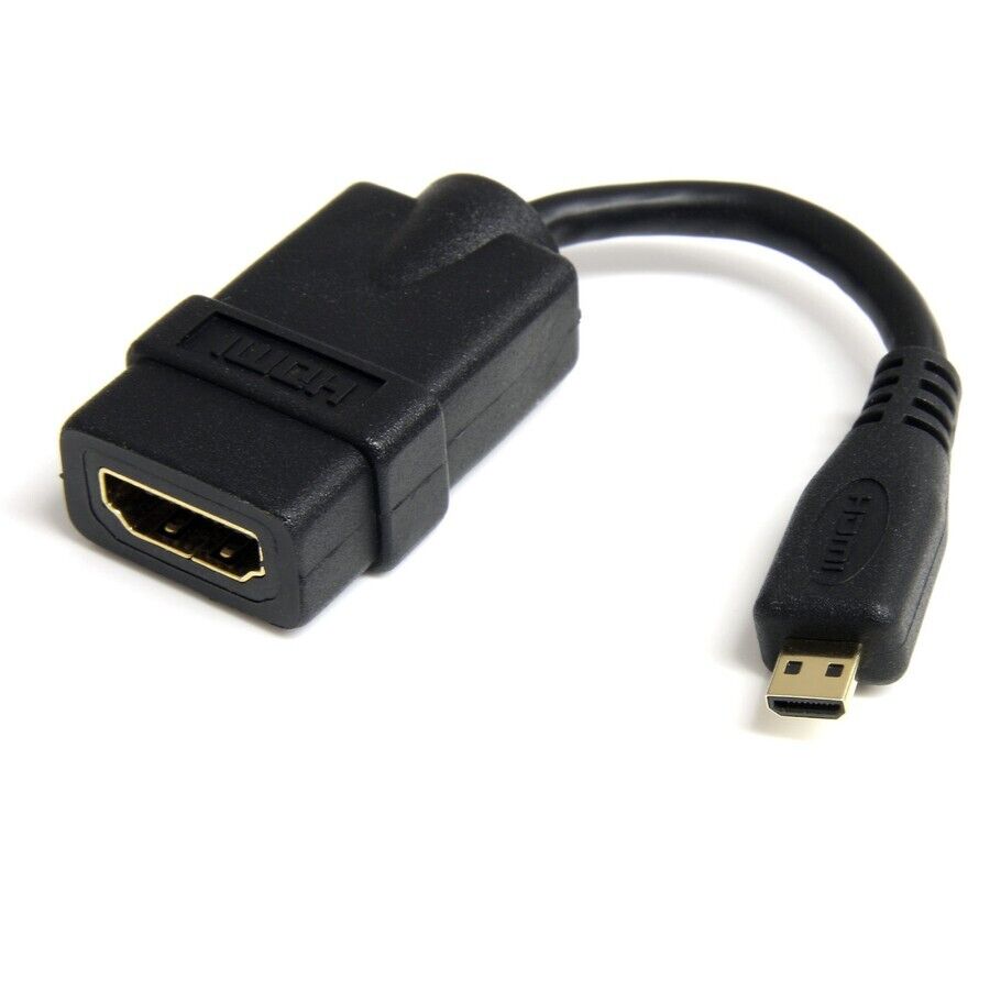 StarTech HDADFM5IN Micro HDMI to HDMI Adapter Dongle, 4K High Speed Micro HDMI