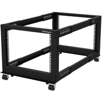StarTech 4POSTRACK8U 8U 19" Open Frame Server Rack - Compact, 4 Post, Adjustable