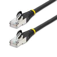 StarTech NLBK-30F-CAT6A-PATCH 30ft CAT6a Ethernet Cable, Black Low Smoke Zero