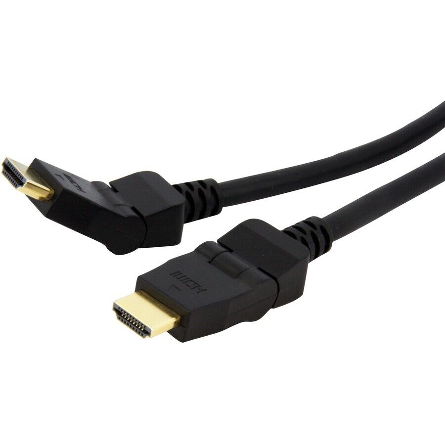 StarTech HDMIROTMM6 6ft Swivel HDMI Cable, 4K 30Hz High Speed Rotating UHD HDMI