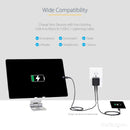StarTech USB2PACUBK 2Port USB Wall Charger, 17W Wall Charger Hub(2.4A & 1A port)