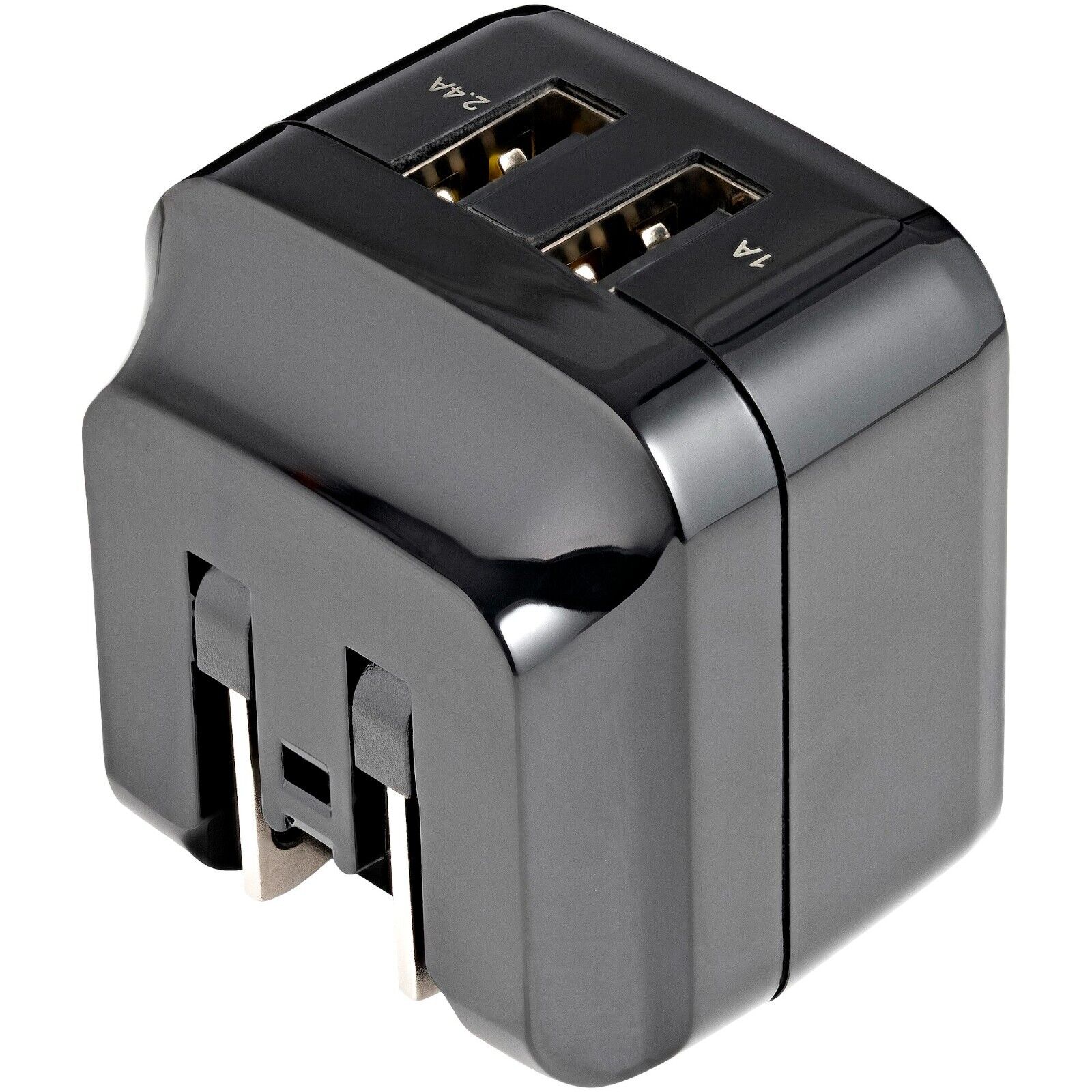 StarTech USB2PACUBK 2Port USB Wall Charger, 17W Wall Charger Hub(2.4A & 1A port)