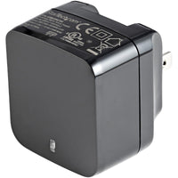 StarTech USB2PACUBK 2Port USB Wall Charger, 17W Wall Charger Hub(2.4A & 1A port)