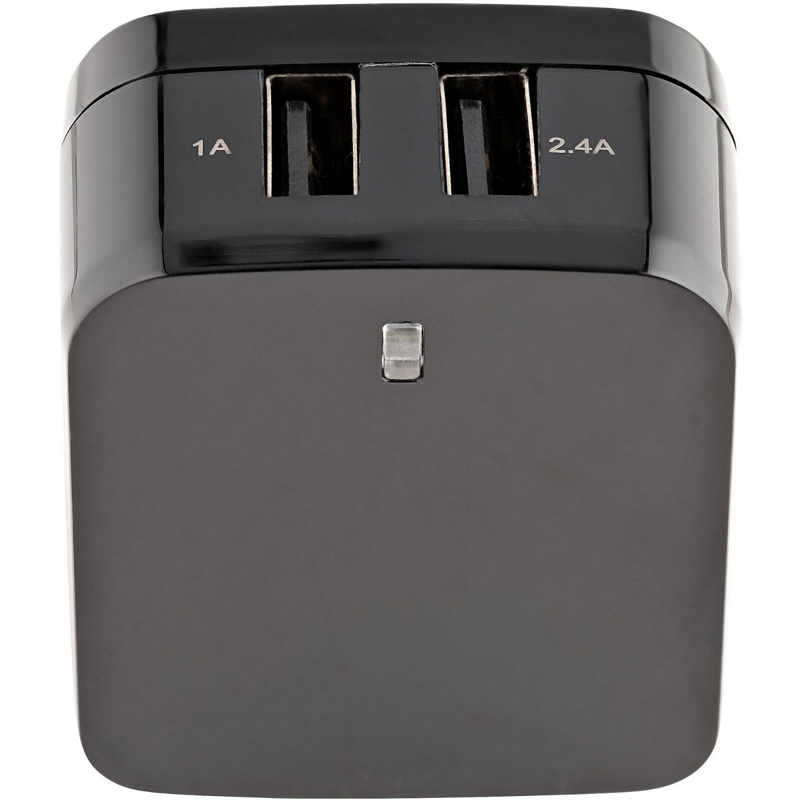 StarTech USB2PACUBK 2Port USB Wall Charger, 17W Wall Charger Hub(2.4A & 1A port)
