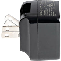 StarTech USB2PACUBK 2Port USB Wall Charger, 17W Wall Charger Hub(2.4A & 1A port)
