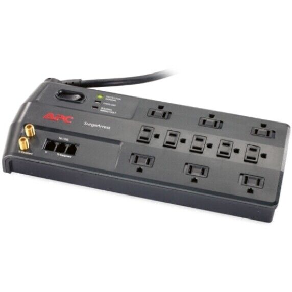 APC P11VT3 SurgeArrest 11 Outlet Performance Surge Suppressor 120V 8ft Cable