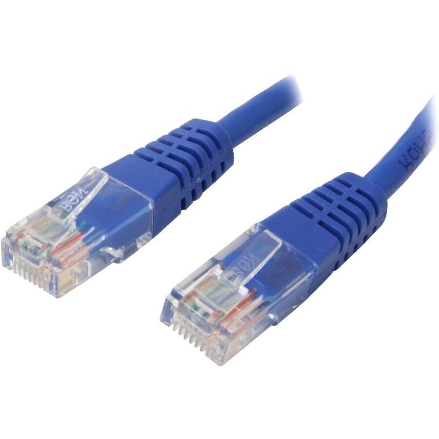 StarTech M45PATCH5BL 5 ft Blue Molded Cat5e UTP Patch Cable - Make Fast Ethernet