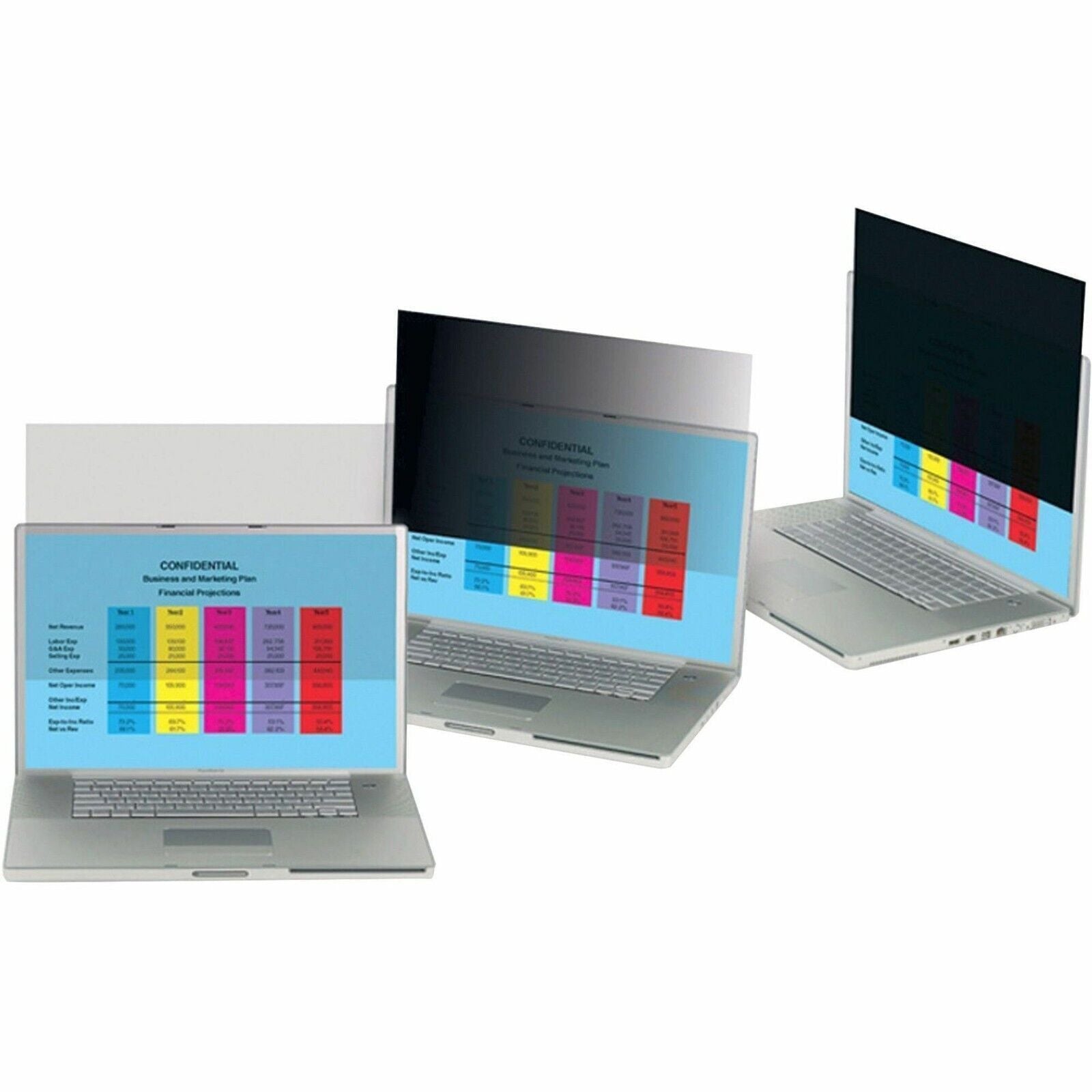 3M PF240W1B Privacy Filter Black, Matte - For 24" Widescreen LCD Monitor