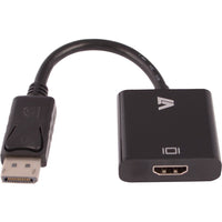 V7 CBLDPHD-1E Black Video Adapter DisplayPort Male to HDMI Female - 3.94"