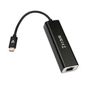 V7 V7UCRJ45USB3 Gigabit Ethernet Adapter USB-C Male to USB A Female x 3, RJ45