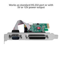 SIIG JJ-E20311-S1 DP Cyber 1S1P PCIe Card - Full-height Plug-in Card