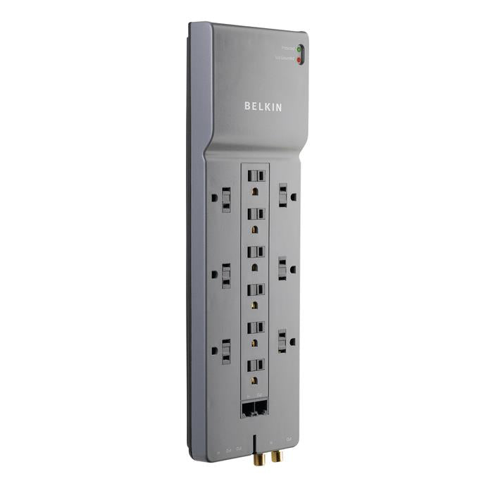 Belkin BE112234-10 12-Outlet Home/Office Surge Protector w/Phone/Ethernet/Coax