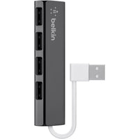 Belkin F4U042BT Ultra-Slim 4-port USB Hub External - 4 USB 2.0 Port(s) - PC, Mac