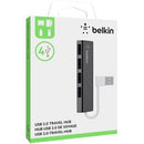 Belkin F4U042BT Ultra-Slim 4-port USB Hub External - 4 USB 2.0 Port(s) - PC, Mac