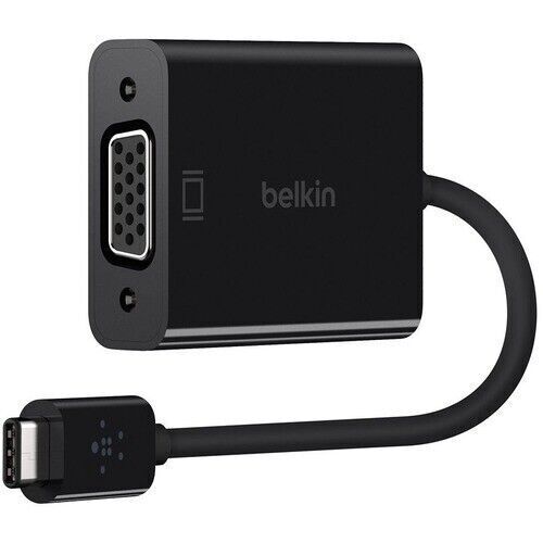 Belkin B2B143-BLK USB-C to VGA Adapter (For Business / Bag & Label) USB Type C