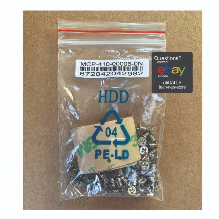 Supermicro MCP-410-00006-0N AC Screw Bag Label 100xscrew f 24x 2.5HDD Tray