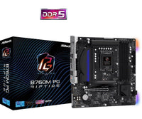 ASRock B760M PG Riptide Motherboard B760 LGA1700 Max128GB DDR5 Micro ATX Retail