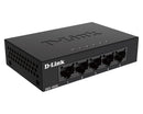 D-Link DGS-105GL 5-Port Gigabit Desktop Switch Metal Black Retail