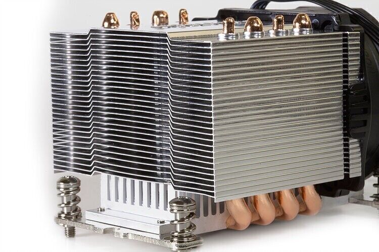 Dynatron A24 AMD AM4 PWM fan Aluminum fins w Heat Pipes 2U Server & Up 12V