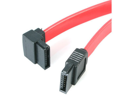 StarTech SATA18LA1 18" SATA to Left Angle SATA Cable Serial ATA 300Mbps SSD HDD