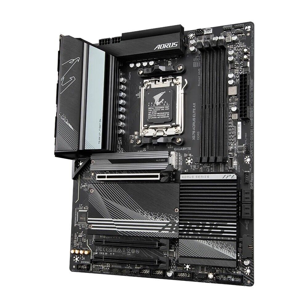 Gigabyte X670 AORUS ELITE AX Motherboard Socket AM5 X670 Max128G DDR5 ATX Retail