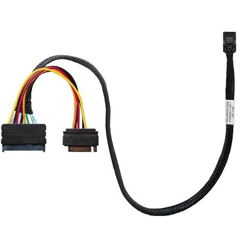 HighPoint 8643-8639-50 Cable SFF-8643 t U.2 SFF-8639 w SATA 15-pin Black Retail