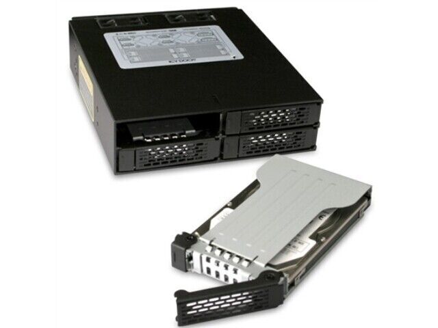 ICY DOCK MB994SP-4S 4 in 1 SAS SATA Hot Swap Backplane Raid Cage Black Retail