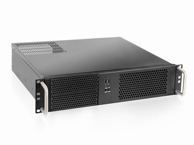 iStarUSA D-214-MATX Rackmount 2U Compact 2x5.25 USB2.0 microATX Chassis RTL