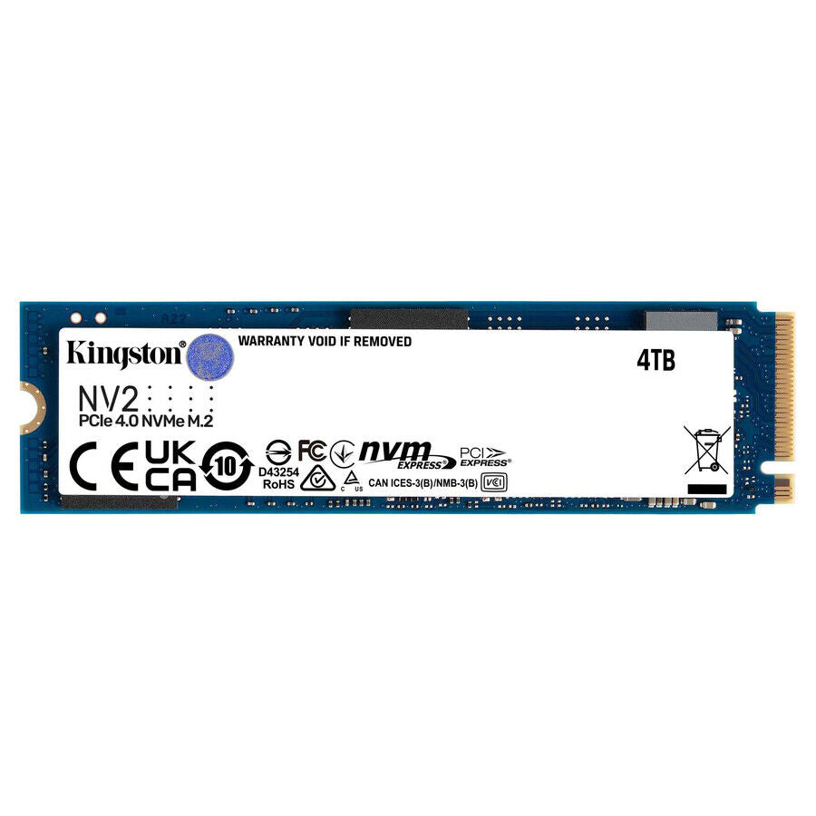 Kingston SNV2S/4000G 4000G NV2 M.2 2280 PCIe 4.0 NVMe SSD Retail