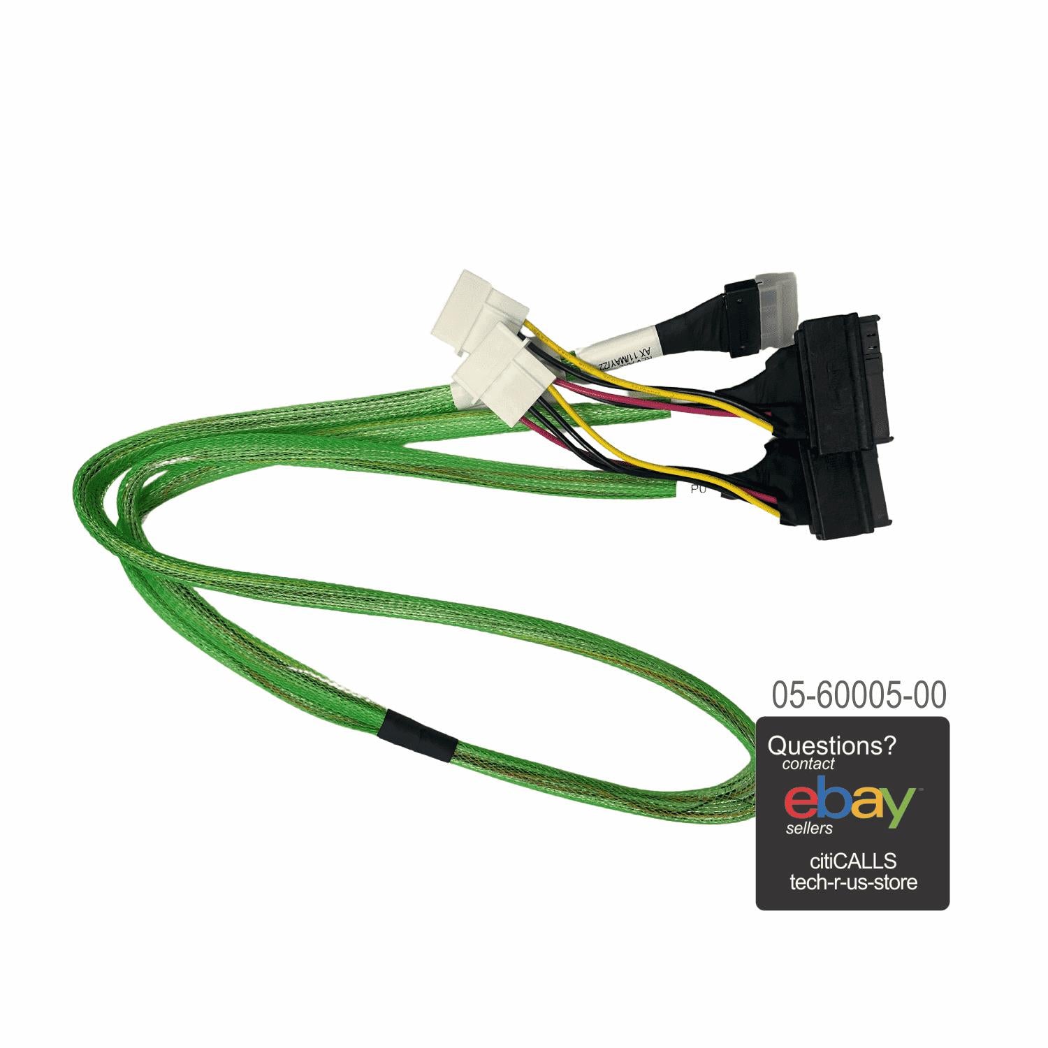 LSI Logic 05-60005-00 Broadcom Cable x8 SFF-8654 to 2xU.2 Direct 1M