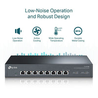 TP-Link TL-SX1008 8Port 10G Desktop Rackmount Network Switch w FAN 160Gbps