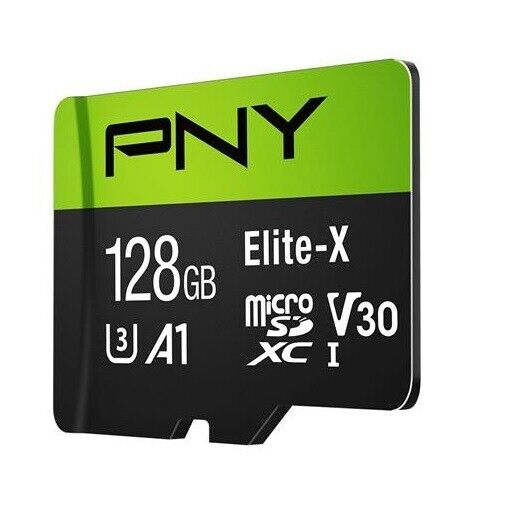 PNY P-SDU128U3WX-GE Memory Flash uSDXC 128G UI-U3 R100 ELT-X GE Retail