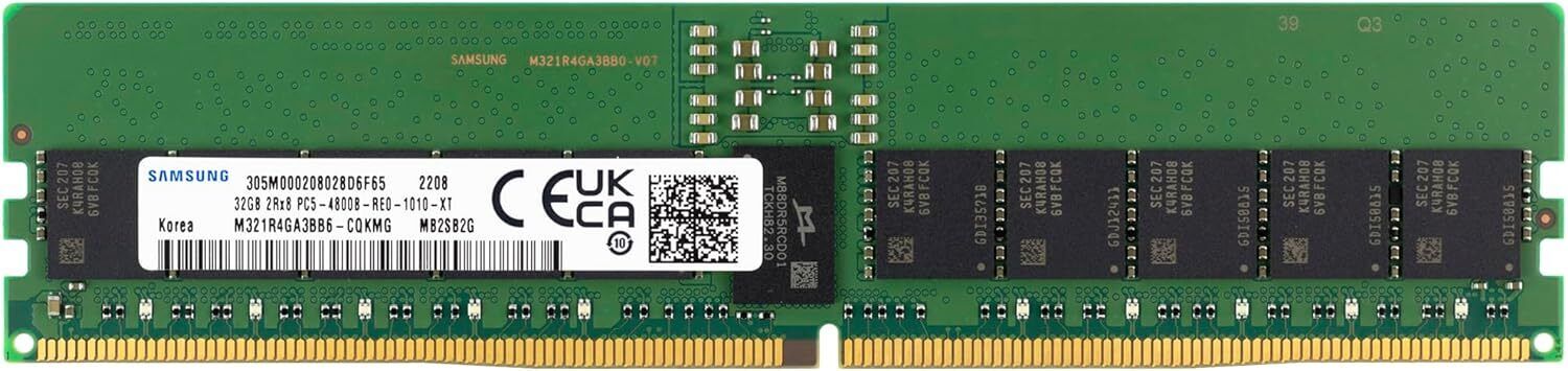 Samsung M321R4GA3BB6-CQK 32G DDR5 4800Mhz RDIMM 2Rx8