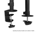 SIIG CE-MT1822-S1 Dual Monitor Articulating Desk Mount - 13" to 27" Screen Supp