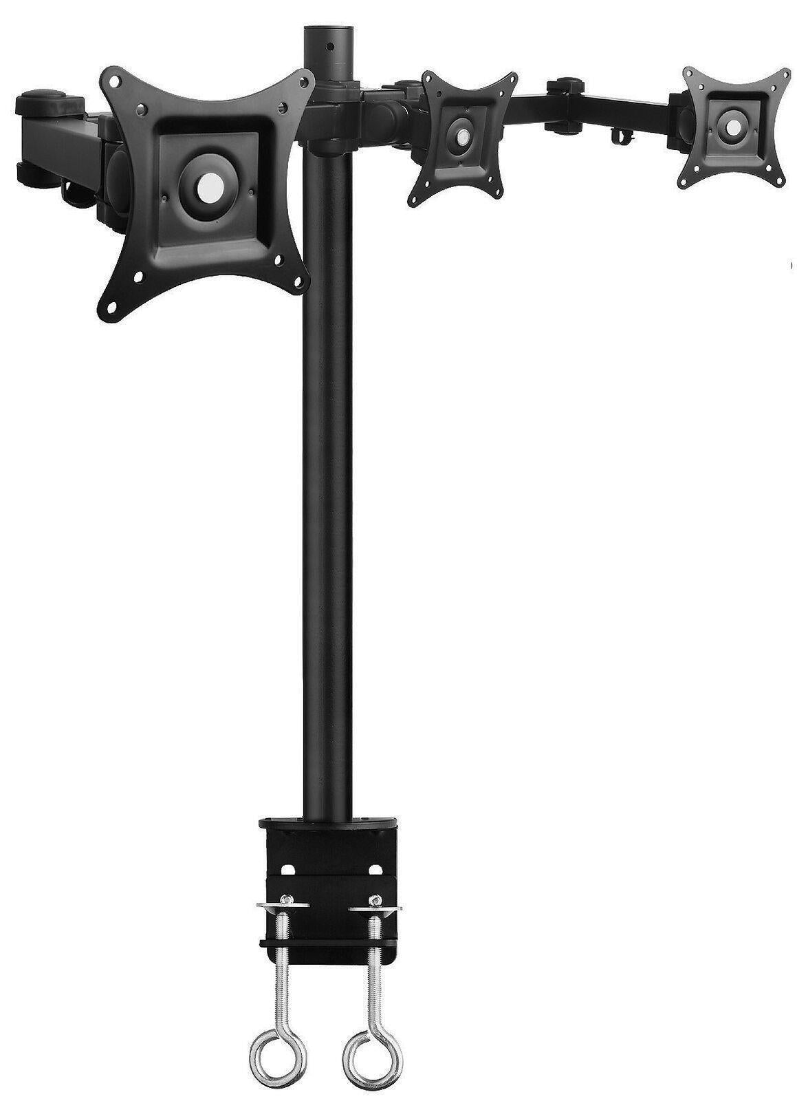 SIIG CE-MT0R12-S3 Articulating Triple Monitor Desk Mount 13-27inch Retail