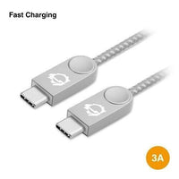 SIIG CB-US0L11-S1 3.3ft Zinc Alloy USB-C to USB-C Charging Sync Braided CB