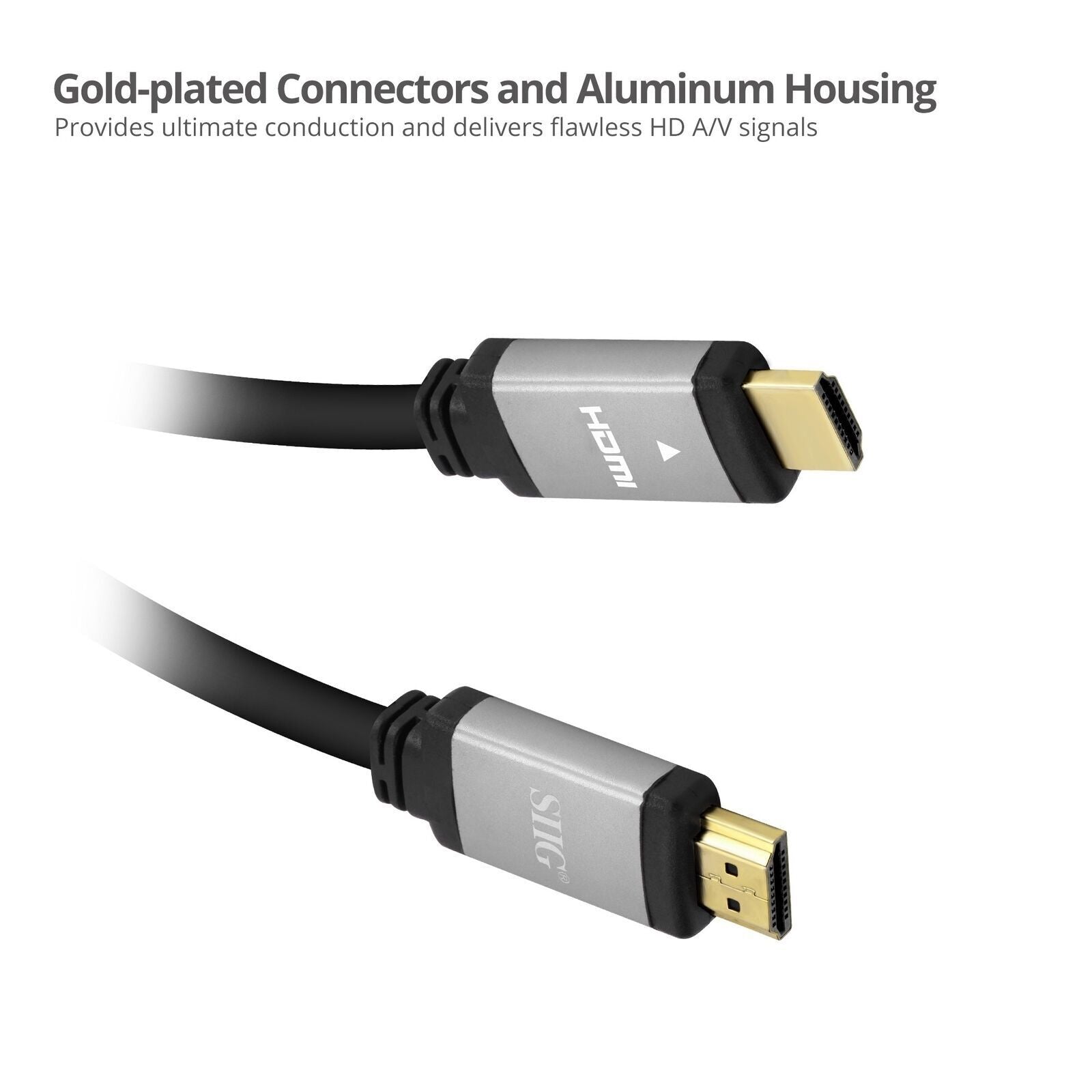 SIIG CB-H21111-S1 Ultra High Speed HDMI Cable 16feet up to 8K 60Hz Black