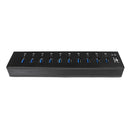 Vantec UGT-AH110U3-BK 10-Port USB 3.0 Aluminum ALL Data charging Hub