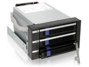 ICY DOCK MB153SP-B FatCage 2x 5.25" to 3 EZ-Tray 3x 3.5" SATA SAS Hot-Swap