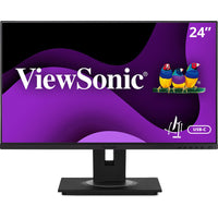 ViewSonic VG2456A 24 Ergonomic 1080p IPS Docking w USB-C 90W PD & RJ45 RTL