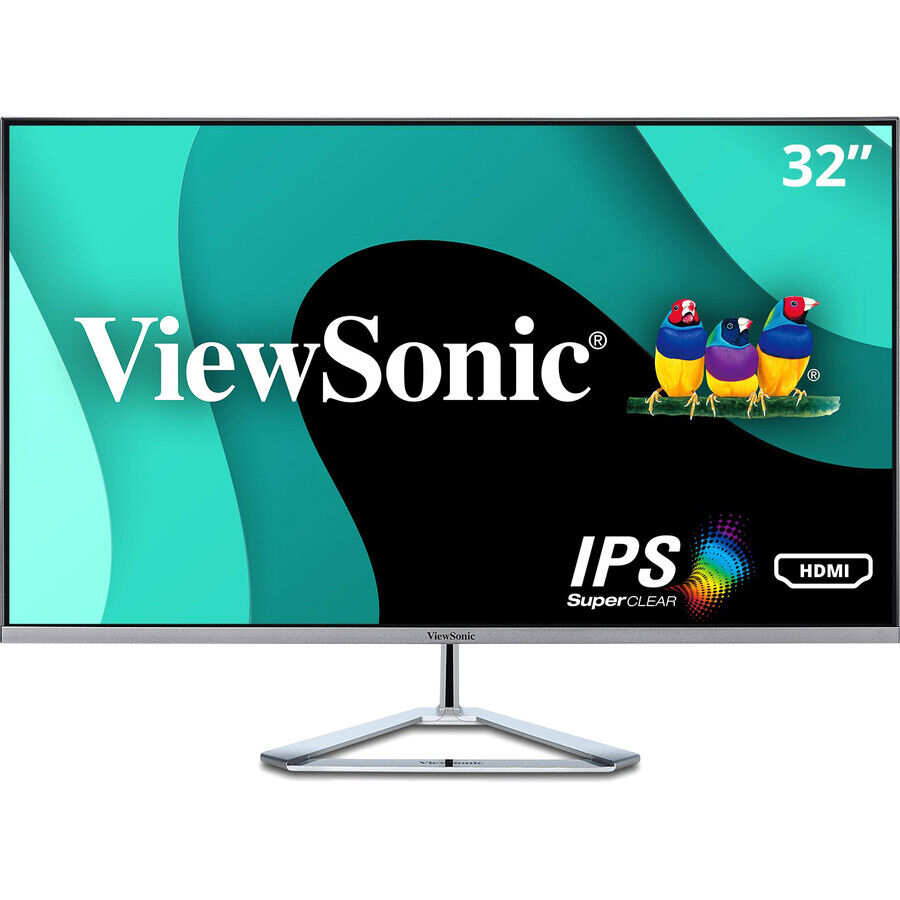 ViewSonic VX3276-MHD Monitor 1080P IPS w a Stylish Ultra-Slim Frameless Design