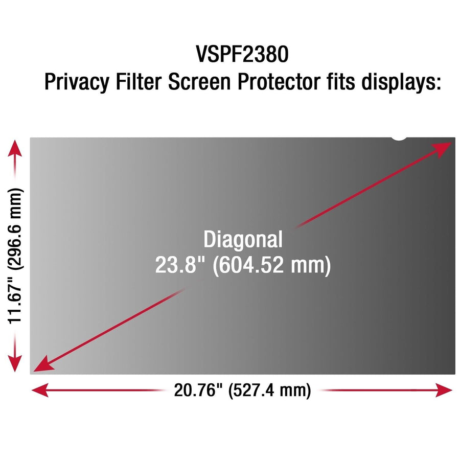 ViewSonic VP-PF-3400 34 Privacy Filter Screen Protector f 21:9 LCD Monitor