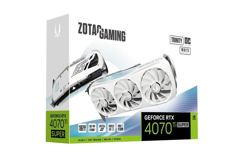 Zotac ZT-D40730Q-10P GeForce RTX 400 Ti Super Trinity OC White 16GB NVIDIA DLSS