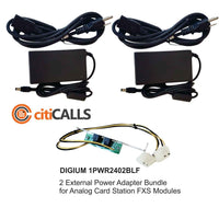 Digium 1PWR2402BLF Dual PSU Bracket Power Supply for Analog FXS Card Full Height