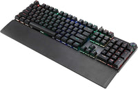 Adesso AKB-650EB RGB Programmable Mech Gaming Keyboard w Detachable Mag Palmrest