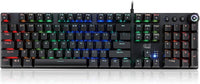 Adesso AKB-650EB RGB Programmable Mech Gaming Keyboard w Detachable Mag Palmrest