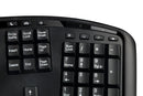 Adesso WKB-4500UB 2.4 RF Wireless Ergo 104 Keyboard Glidepoint TouchPad PalmRest