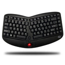 Adesso WKB-3150UB Wireless TruForm Ergonomic Trackball Keyboard with Palm Rest