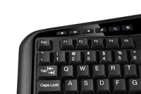 Adesso WKB-3150UB Wireless TruForm Ergonomic Trackball Keyboard with Palm Rest